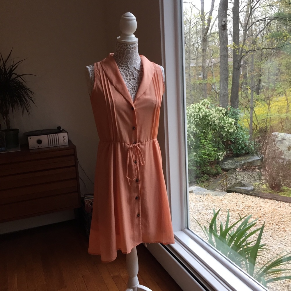 Peachy dress.